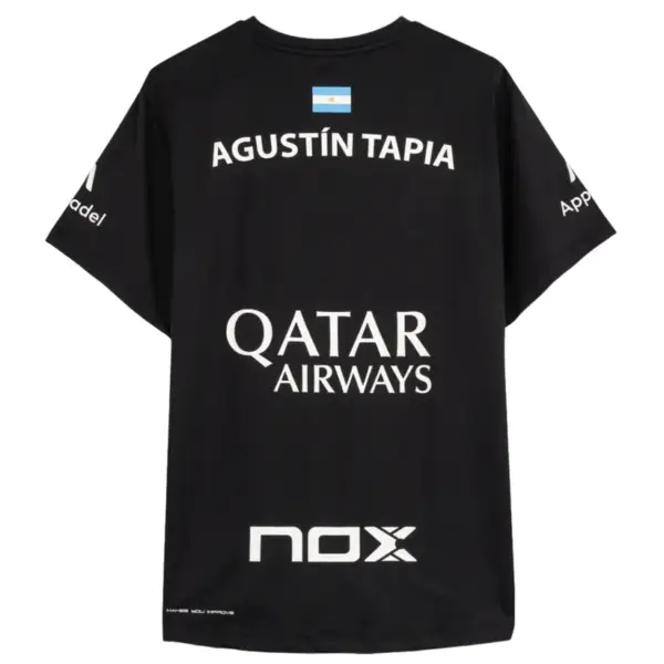 Nox AT10 Agustin Tapia Sponsors T-Shirt – Black - Image 4
