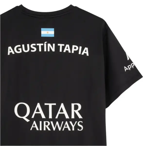 Nox AT10 Agustin Tapia Sponsors T-Shirt – Black - Image 2